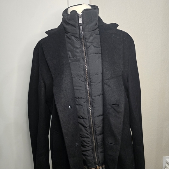 Hugo Boss Men's Black Wool Coat - Picture 11 of 12